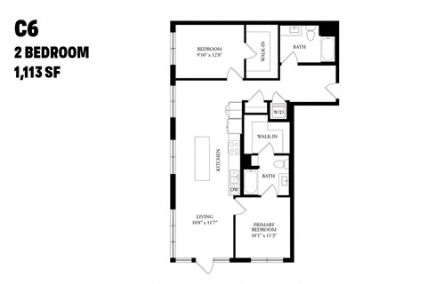 Two Bedroom C6 1113 SF - The Ballard Independent